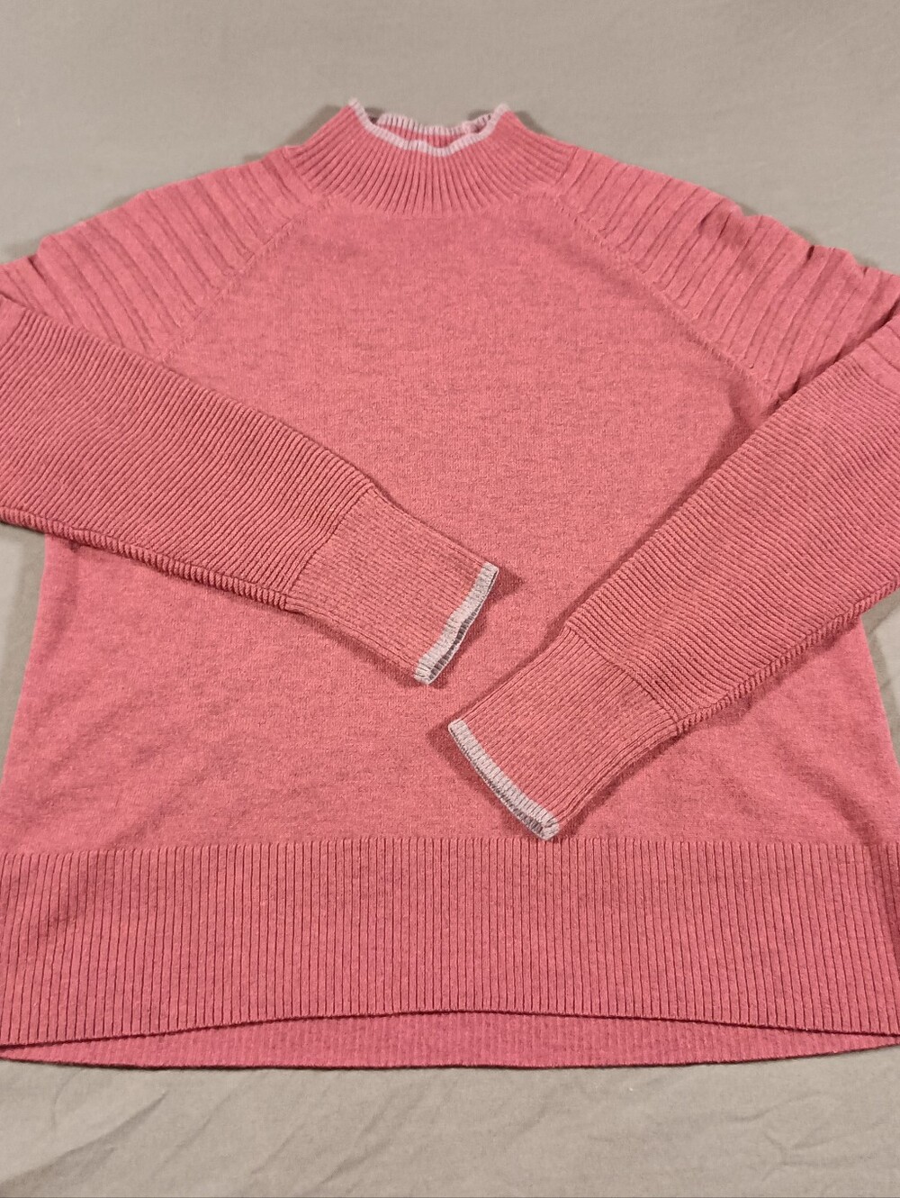 Smartwool Merino Wool Ribbed Cuffs Outdoors Stretch Women's S Red Sweater
